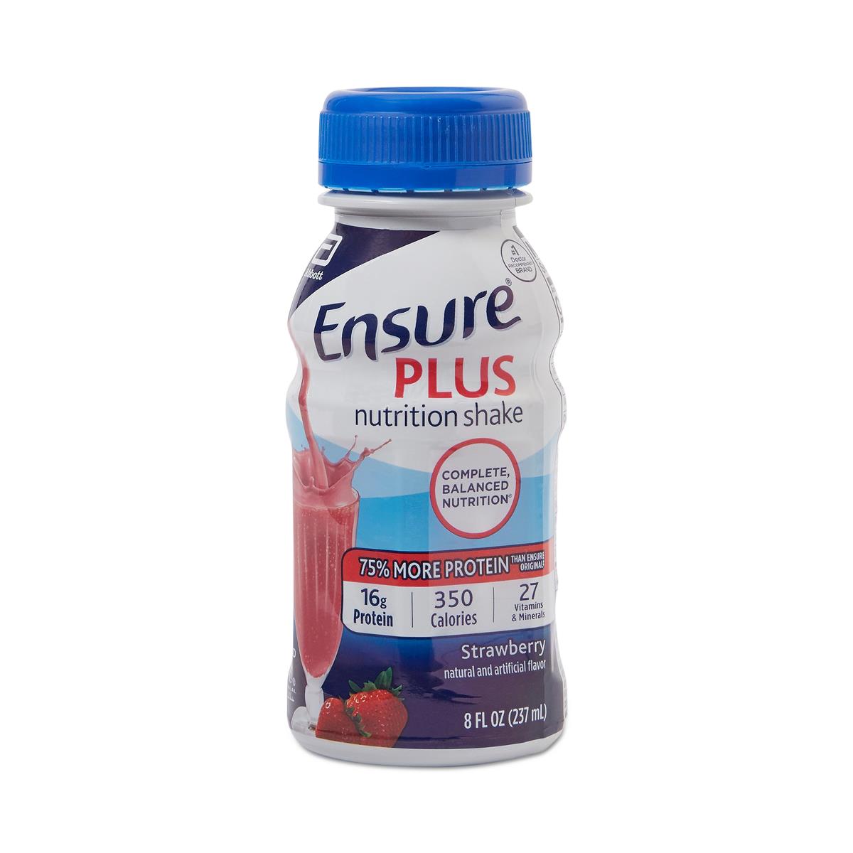Ensure Plus Therapeutic Nutrition Shakes Strawberry 8oz 1Ct
