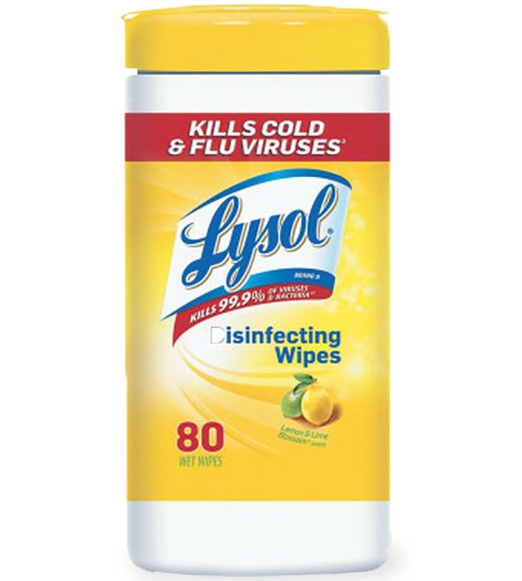 Lysol Multi-Surface Disinfecting Wipes Lemon Lime 80Ct