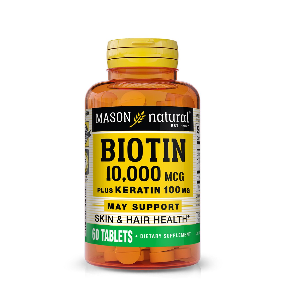 Mason Natural Biotin Plus Keratin Tablet 60Ct