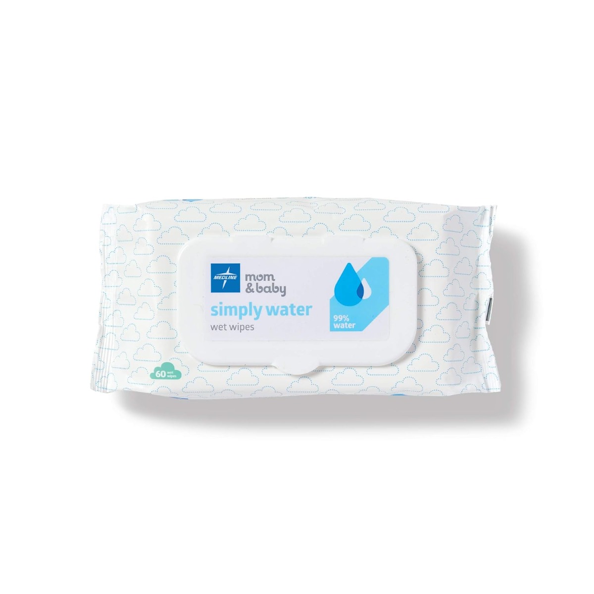 Mom & Baby simply water Baby Wipes 60Ct
