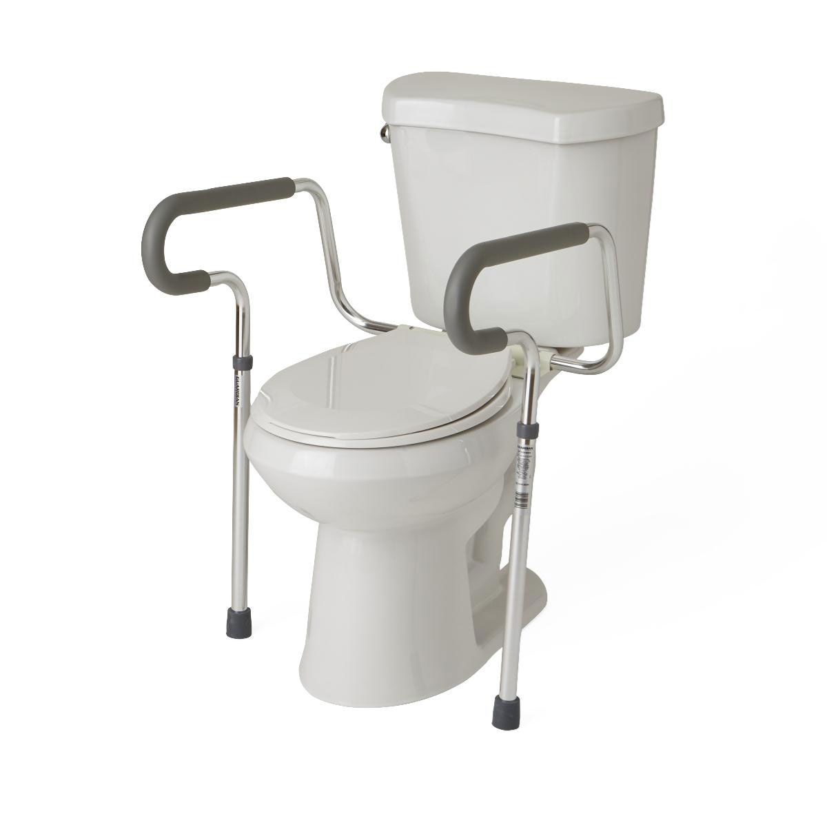 Medline Guardian Toilet Safety Rails 300lb Capacity 1Ct
