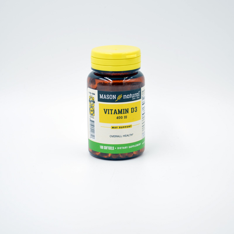 Mason Natural Vitamin D3 Softgel 400IU 100ct