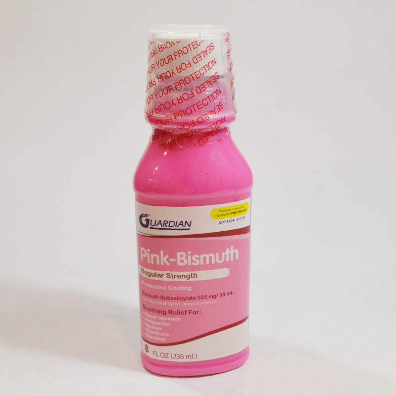 Pink Bismuth Liquid compare to Pepto Bismol