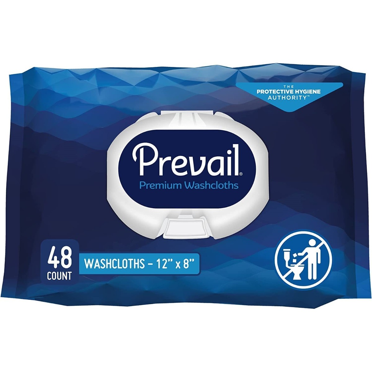 Prevail Aloe and Lanolin Adult Washcloths 48Ct