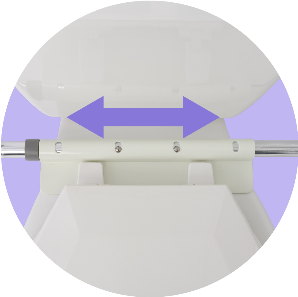 Medline Guardian Toilet Safety Rails 2Ct