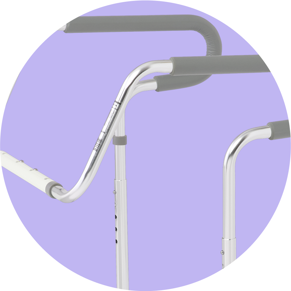 Medline Guardian Toilet Safety Rails 2Ct
