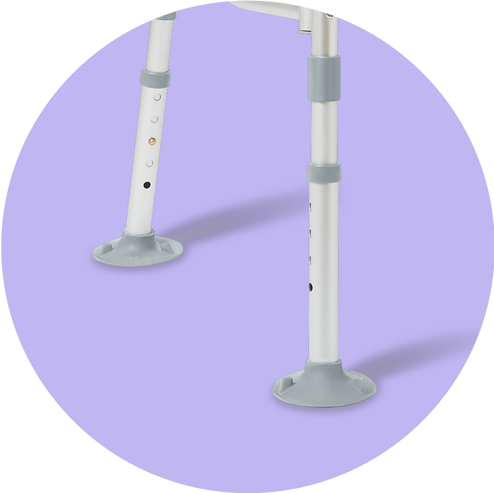 Medline Padded Transfer Bench with Back 400lb Cap 1Ct