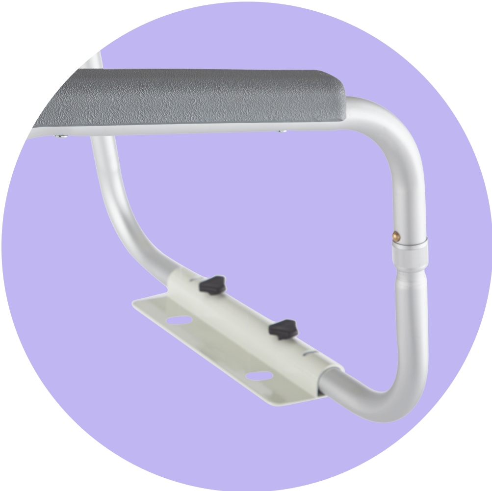 Medline Guardian Toilet Safety Rails 2Ct