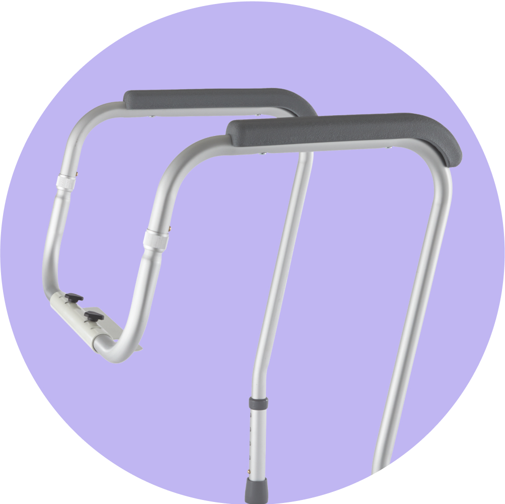 Medline Guardian Toilet Safety Rails 2Ct