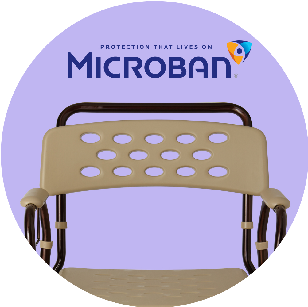 Elements Bedside Commode with Microban Medline At Home